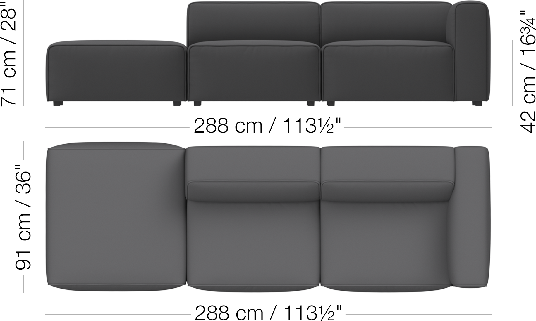 Grosso ラウンジユニット付きソファ | sofa | Grosso | Anders